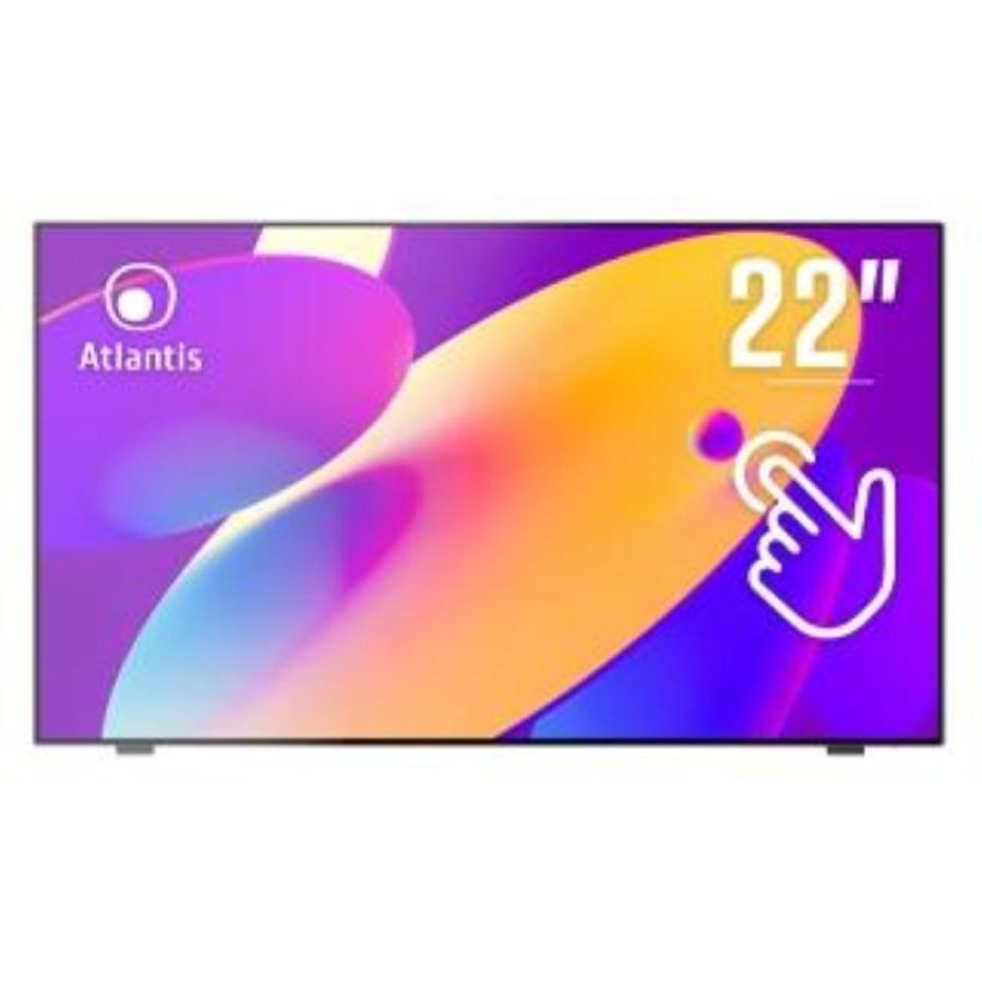 Atlantis land a05-t22a-vhdm monitor pc 21.4`` 1920x1080 pixel full hd led touch screen nero