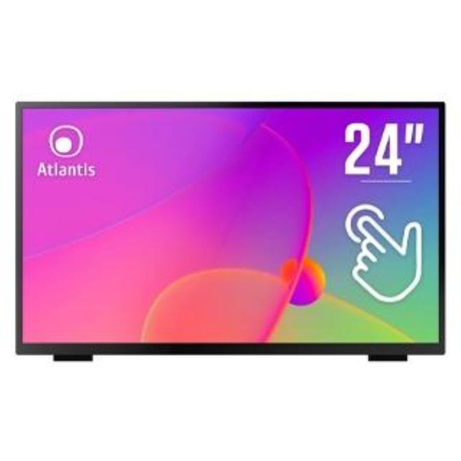 Atlantis land a05-t24a-vhdm monitor pc 24`` 1920x1080 pixel full hd led touch screen nero