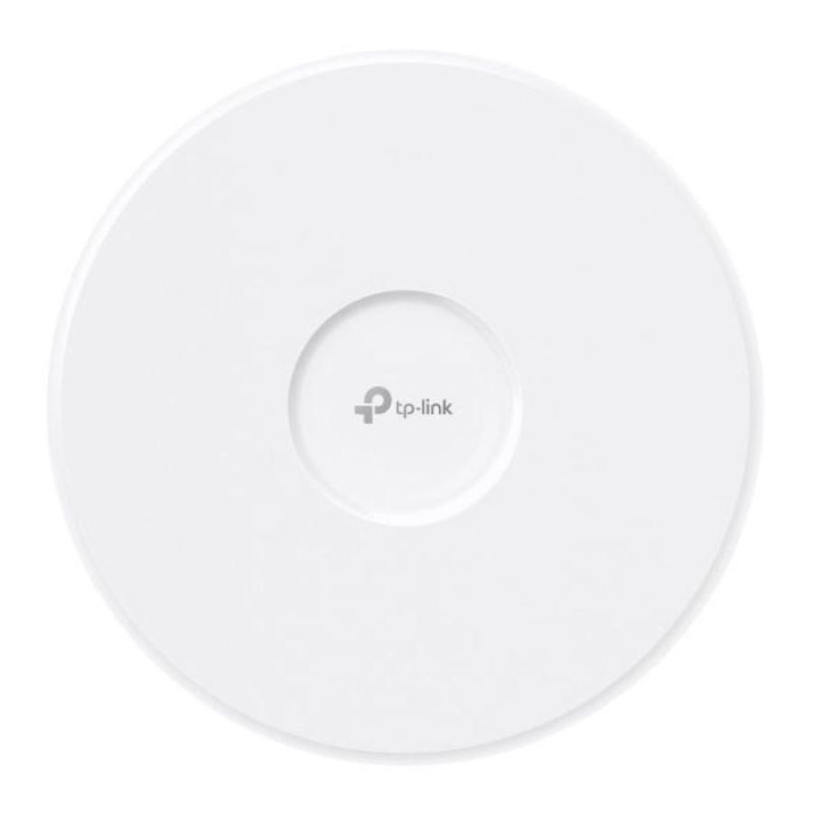 Tp-link omada eap783 access point triband 2.4/5/6ghz wi-fi 7 19000 mbit/s poe montabile a soffitto parete bianco