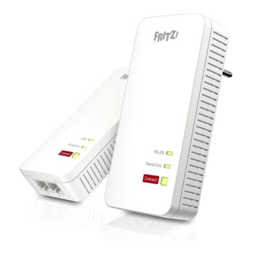 Fritz!powerline 1240 ax wlan set 1200 mbit-s collegamento ethernet lan wi-fi bianco 2 pezzi