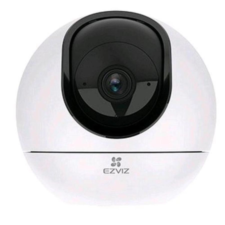 Ezviz h6 telecamera da interno motorizzata 5mpx wi-fi dual band + ethernet visione 360 gradi audio bidirezionale rilevamento attraverso ai intelligenza artificiale