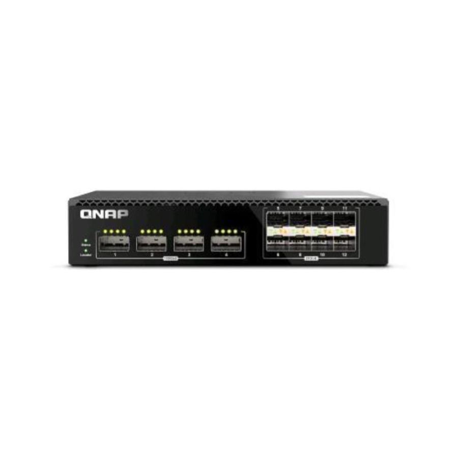 Qnap qsw-m7308r-4x switch 12 porte gestito l2 4 x 100gbe sfp + 8 x 25gbe sfp
