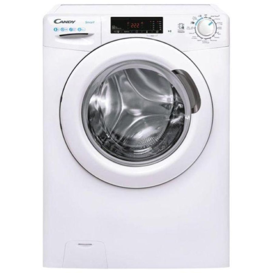 Candy css128tw3-11 - lavatrice a carica frontale 8 kg, 1200 rpm, classe c, 16 programmi, nfc, (85x60x52 cm), bianco
