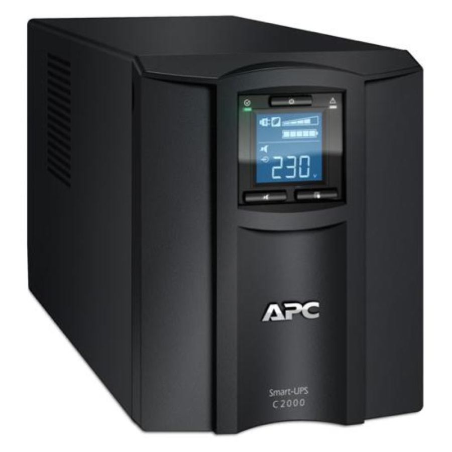 Apc smc2000i gruppo di continuita` (ups) a linea interattiva 2.000va 1300 w display lcd 7 presa(e) ac