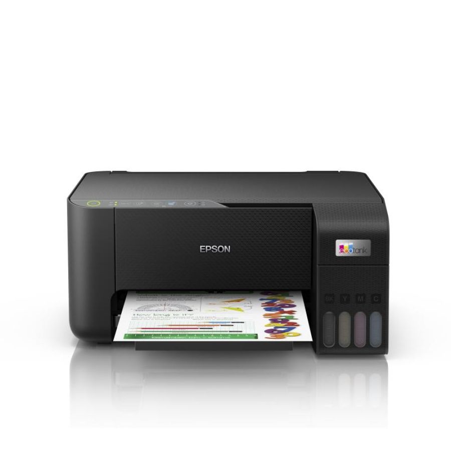 Epson ecotank et-2860 stampante multifunzione a4, serbatoi ricaricabili alta capacita`, 4 flaconi inclusi pari a 4500pag b-n 7500pag colore, 33 ppm wi-fi - usb