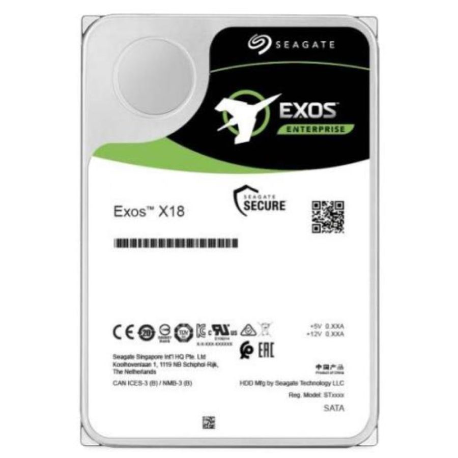 Seagate exos x18 hdd interno 10.000gb interfaccia sas formato 3.5 7.200 rpm