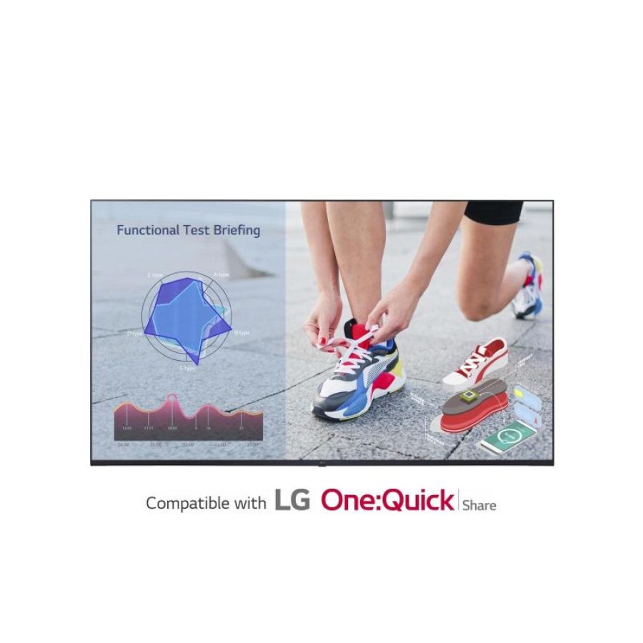 Lg 55ul3j-m visualizzatore di messaggi pannello piatto per segnaletica digitale 55`` lcd wi-fi 400 cd-mÂ² 4k ultra hd blu web os 16-7