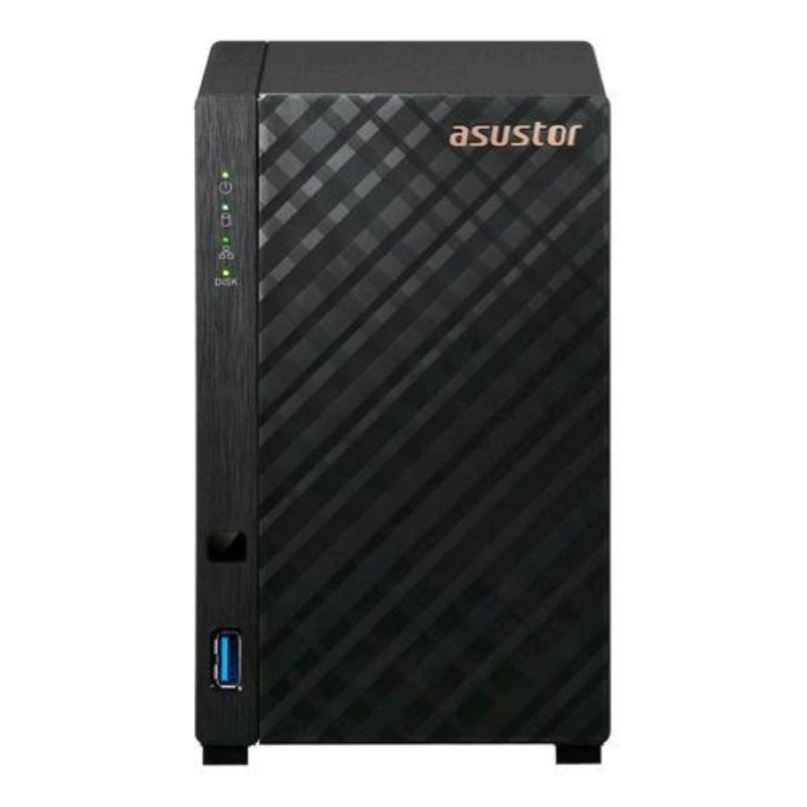 Asustor as1102tl server nas 2 bay hdd serial ata iii 3.5 realtek rtd1619b 1,7 ghz ram 1gb lan: 100,1000 mbit/s nero