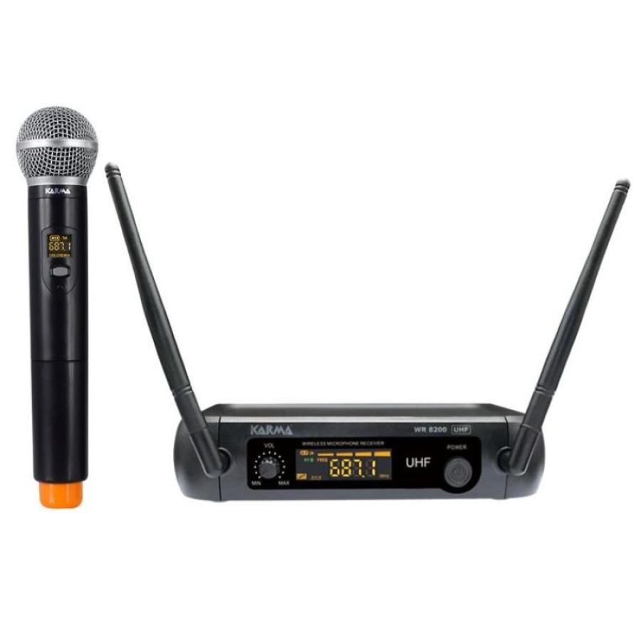 Karma set 8200 radiomicrofono palmare wireless uhf