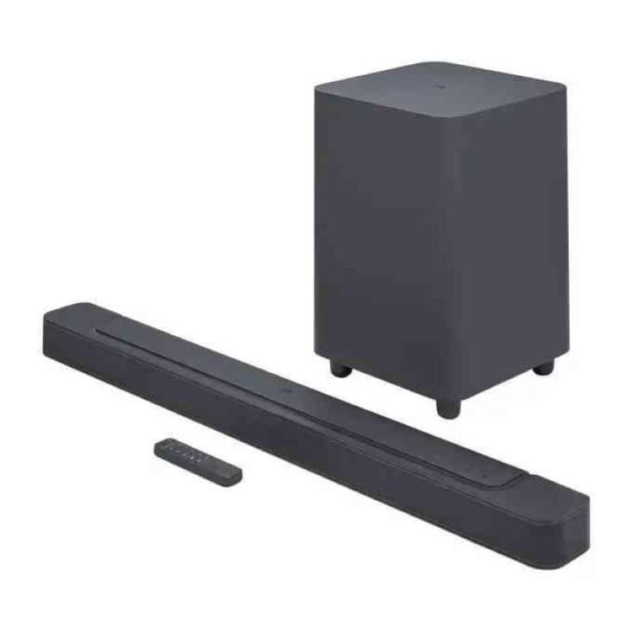 Jbl bar 500 soundbar a 5.1 canali per tv e subwoofer wireless con telecomando nero
