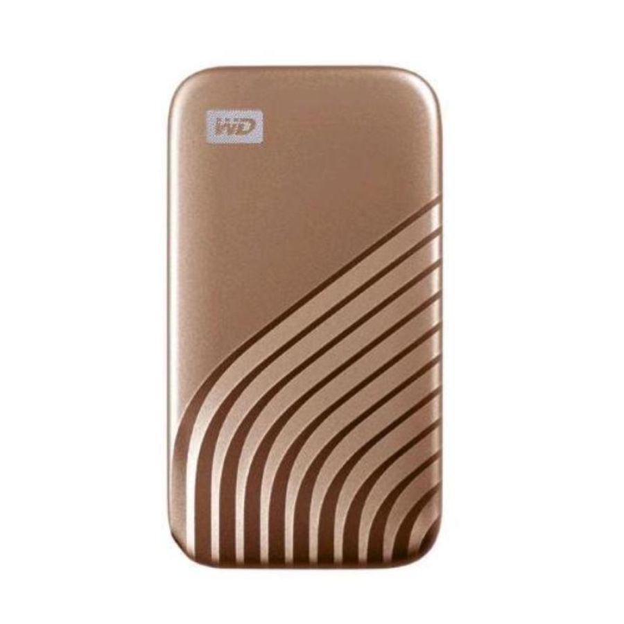 Western digital my passport wdbagf0020bgd ssd 2.000gb esterno portatile usb-c 3.2 gen 2 velocita di lettura 1050 mb/s velocita di scrittura 1000 mb/s oro