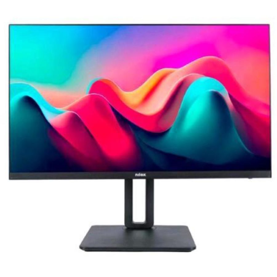 Nilox nxm24reg11 23.8 led full hd ips 16:9 250 cd/mq 1000:1 pivot 5ms 75hz multimedia altoparlanti baste girevole inclinabile hdmi displayport vga nero