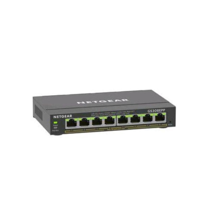 Netgear gs308epp-100pes switch 8 x 10/100/1000 poe+ 123 w
