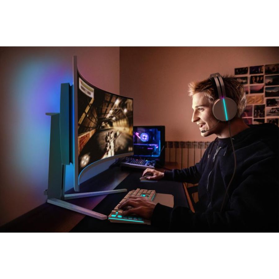 Philips evnia 8000 49m2c8900l-00 monitor pc 48.9`` 5120x1440 pixel dual qhd qdoled bianco