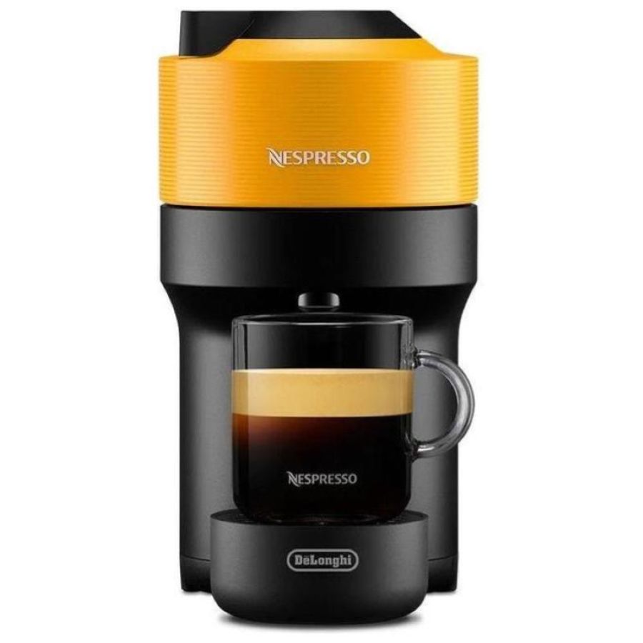 Delonghi env 90.y vertuo pop giallo macchina da caffe` sistema capsule nespresso vertuo serbatoio acqua 0.56 litri