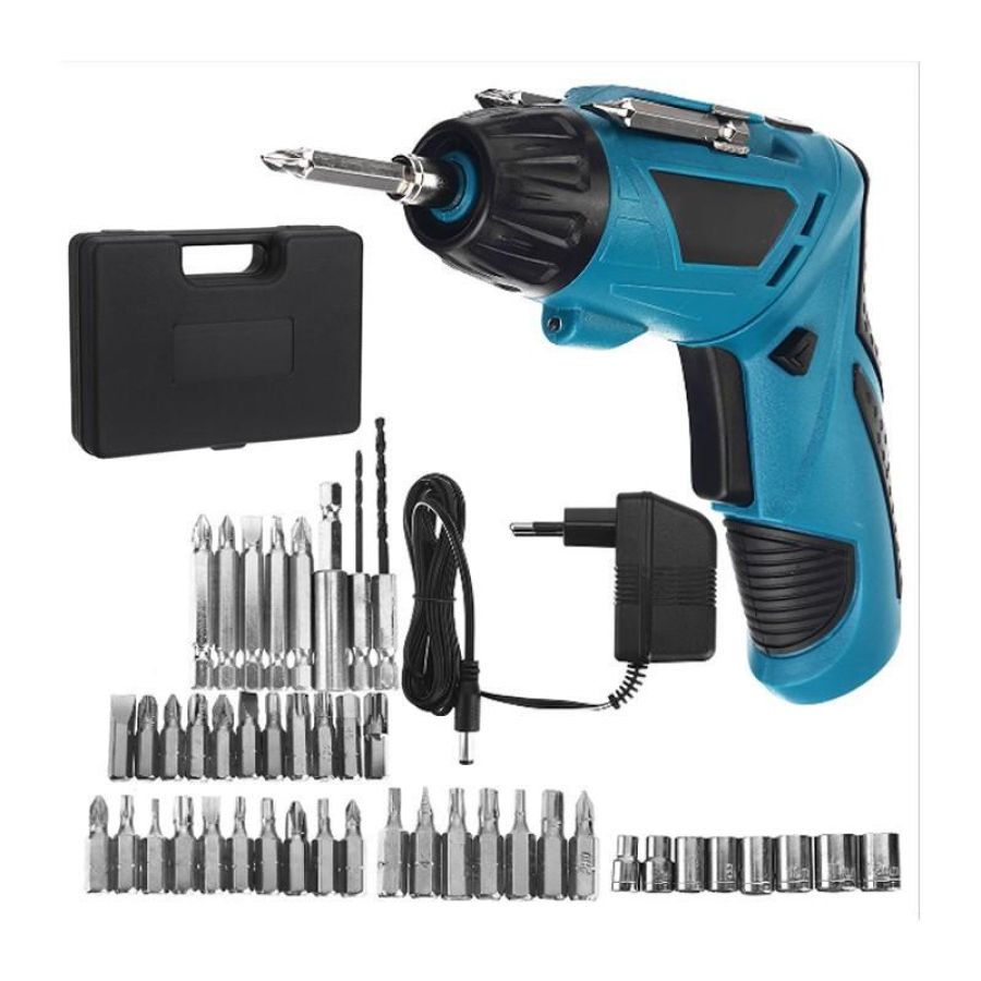 Avvitatore elettrico cacciavite a batteria mini trapano giravite ricaricabile in kit con valigetta 