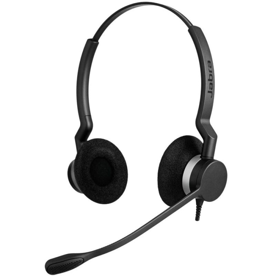 Jabra biz 2300 usb ms duo cuffie con filo e microfono cablato usb nero