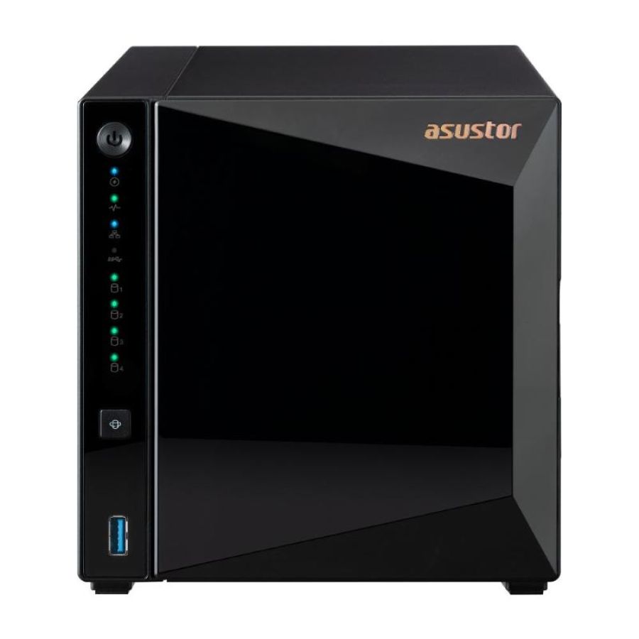 Asustor drivestor 4 pro gen2 as3304t v2 nas 4 bay 2.5gbe 2gb ram per casa e ufficio