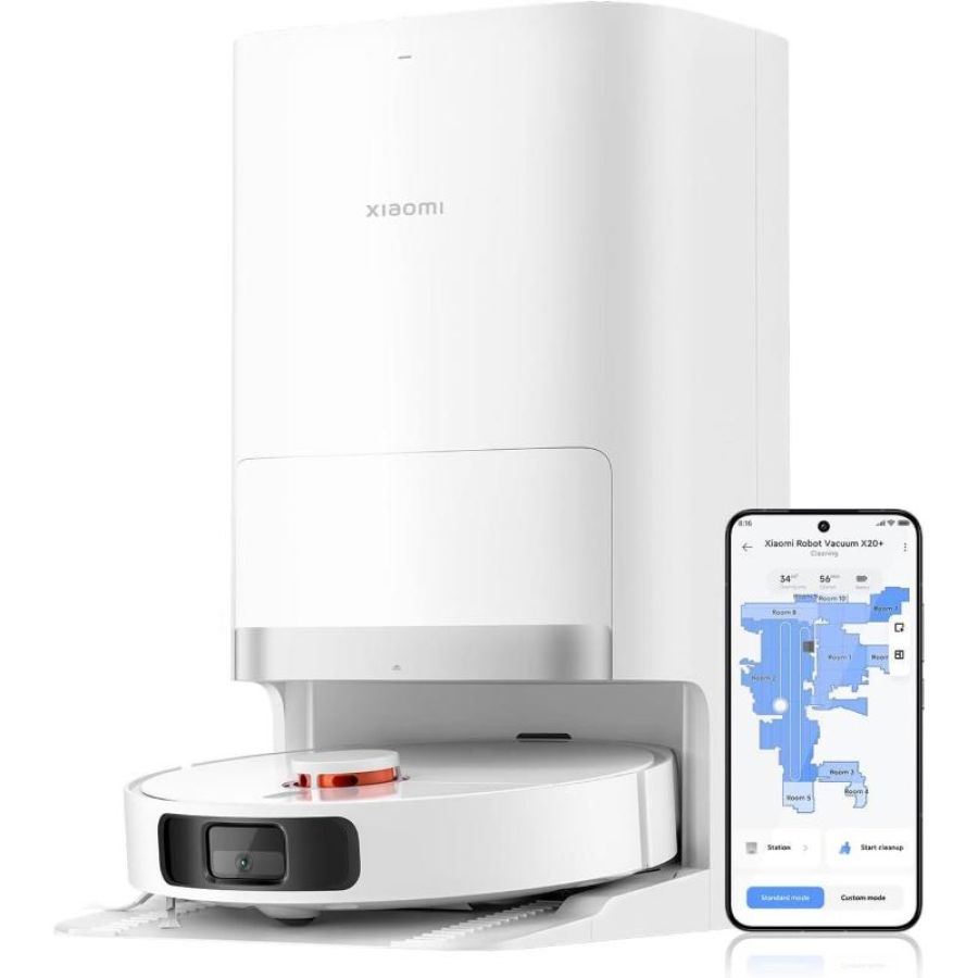 Xiaomi robot vacuum x20 robot aspirapolvere lavapavimenti stazione smart all-in-one aspirazione 6.000 pa navigazione laser 3d lavaggio e pulizia pavimenti con doppio panno rotante controllo app