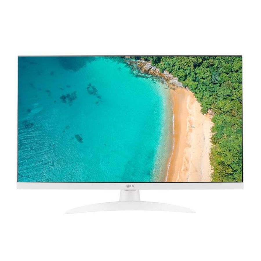 Lg 27tq615s monitor tv 27`` smart webos 22 full hd wi-fi bianco