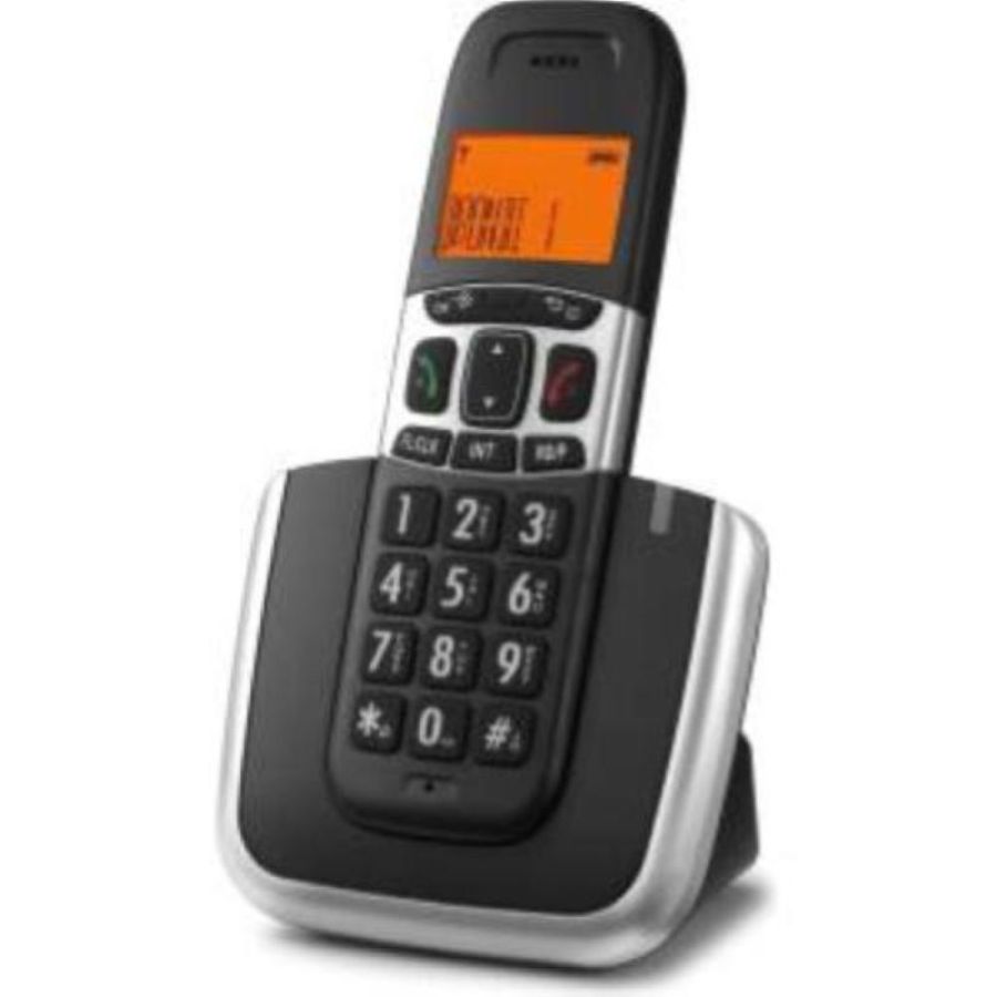 Brondi bravo platinum cordless ampio display con grandi numeri 50 memorie id chiamante vivavoce nero