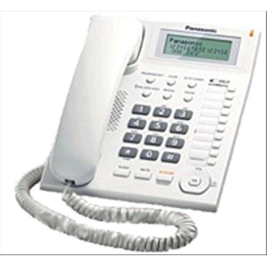 Panasonic kx-ts880exw telefono bca white