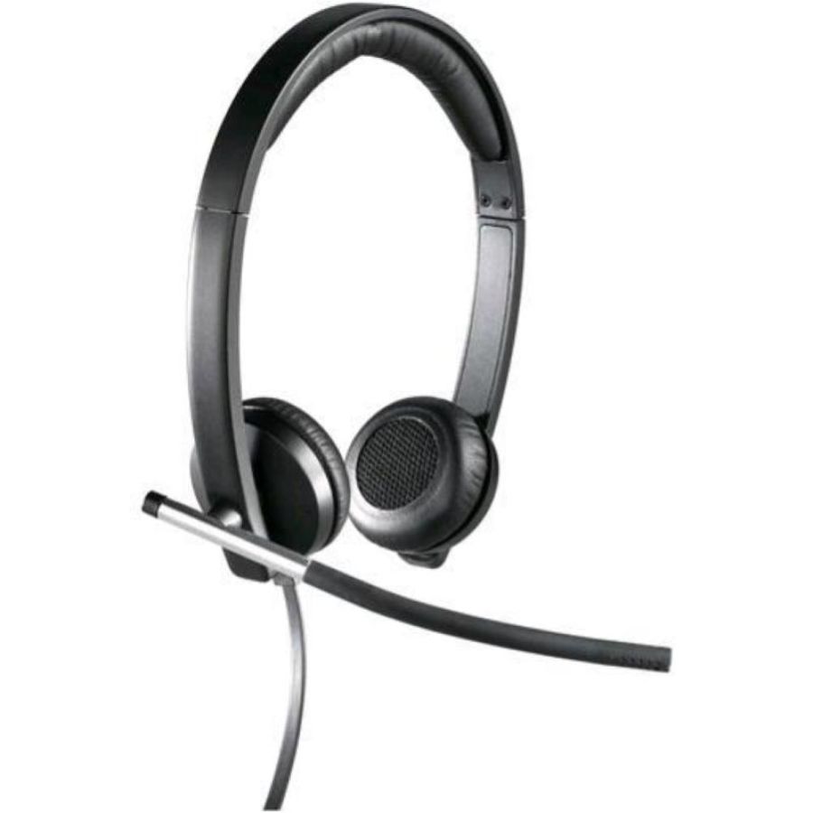 Logitech h650e cuffia stereo con microfono per pc usb colore nero
