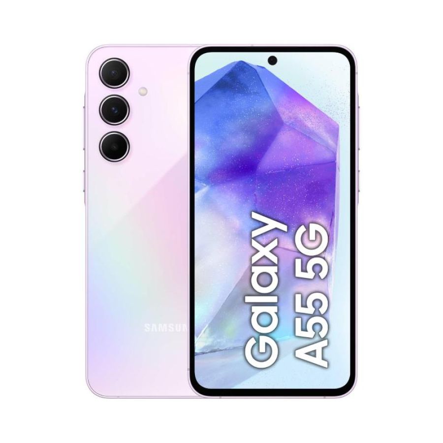Samsung a556 galaxy a55 5g dual sim 6.6 octa core 256gb ram 8gb 5g italia lavender