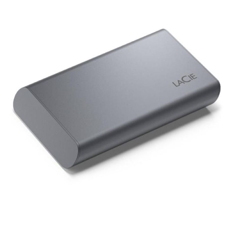Lacie mobile secure stkh1000800 ssd 1tb esterno portatile high performance crittografato usb-c 3.2 gen 2 256 bit aes grigio