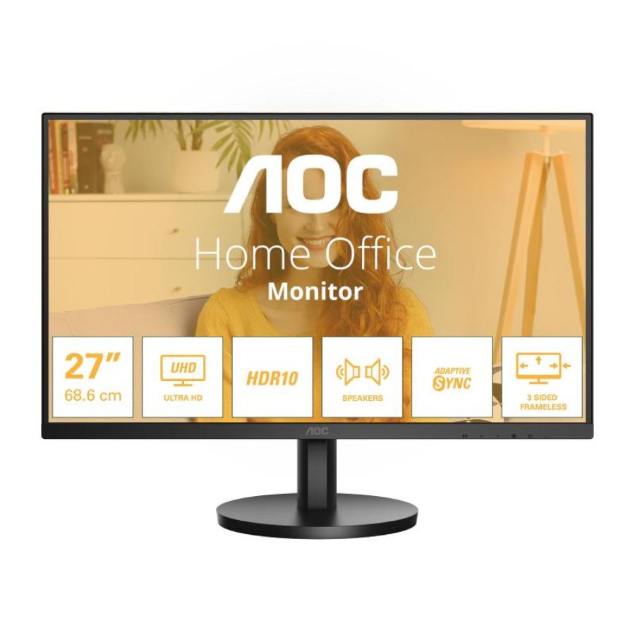Aoc u27b3a monitor ultra hd da 27`` altoparlanti hdr10 3840x2160 nero