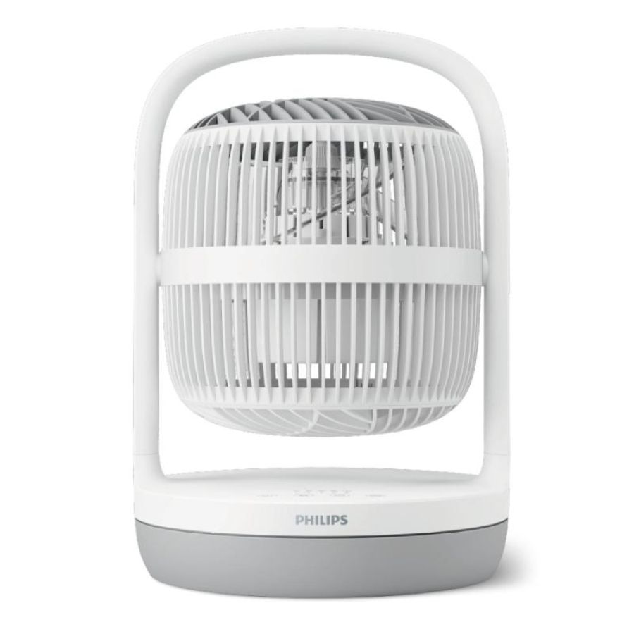 Philips cx2050-00 ventilatore da tavolo a pale diametro 22 cm 3 velocita` con timer colore bianco