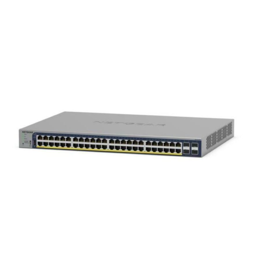 Netgear gs728tp-300eus switch di rete gestito l2/l3/l4 - 16 x 10/100/1000 (poe) + 8 x 10/100/1000 (poe+) + 4 x sfp - poe+ 192 w montabile su rack