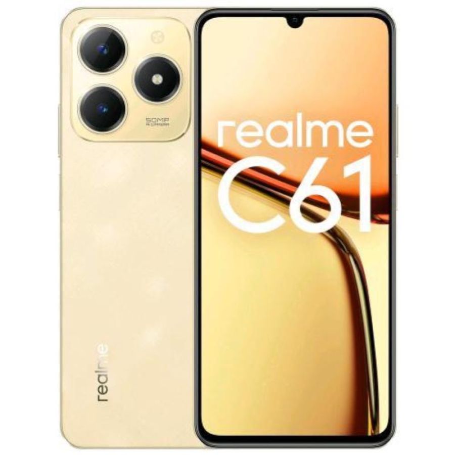 Realme c61 6gb 256gb 6.7`` dual sim sparkle gold