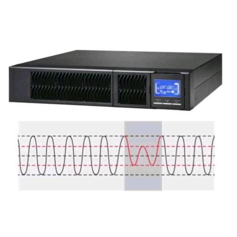 Adj 650-01004 ups serie server rack 1 kva online series 8 x iec + rs232 + epo lcd csb nero