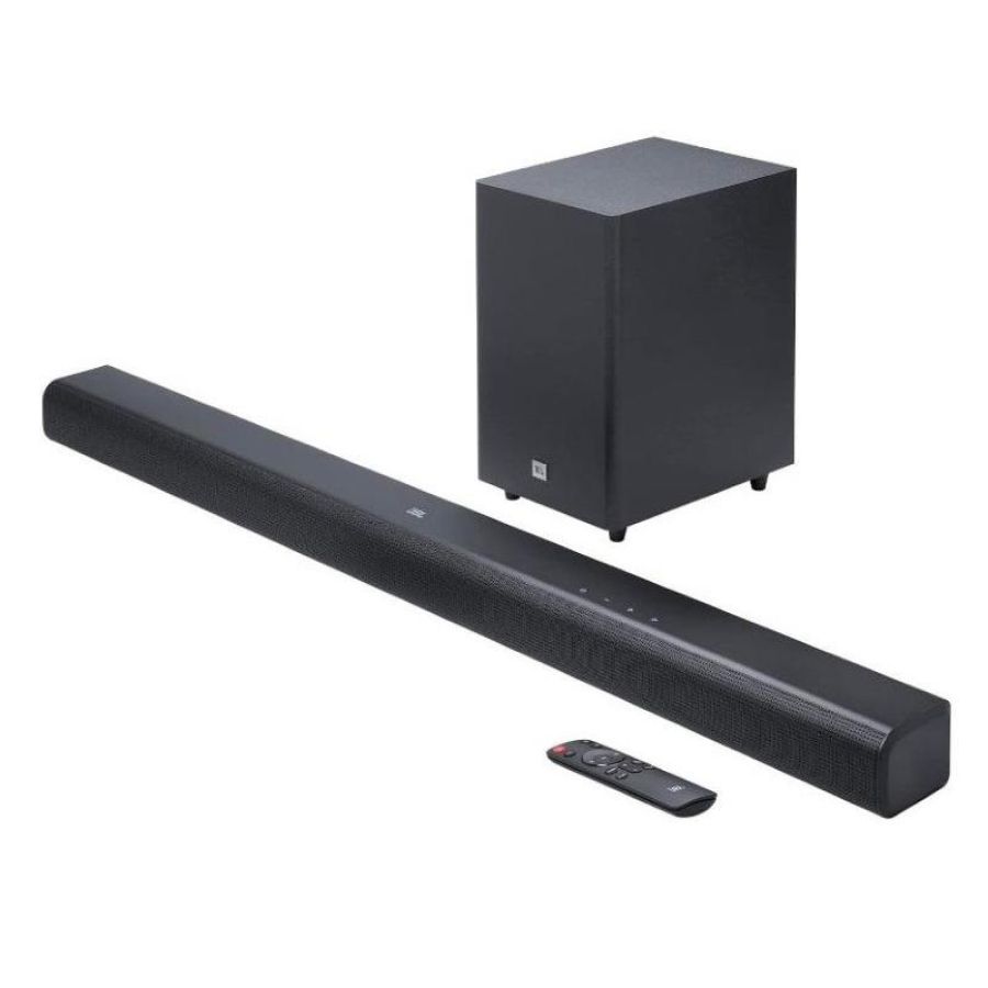 Jbl cinema sb 550 soundbar 3.1 canali con subwoofer wireless bluetooth per streaming wireless dolby atmos nero