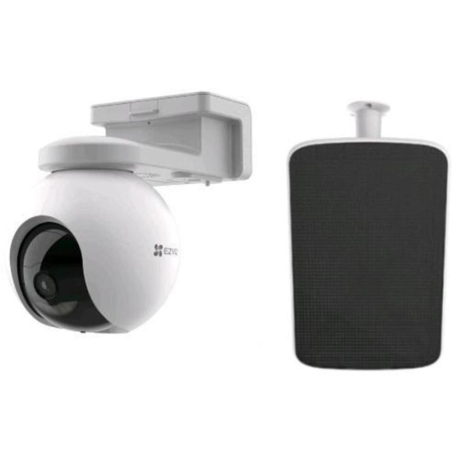 Ezviz kit hb8 telecamera motorizzata da esterno a batteria ricaricabile 4mpx + pannello solare di alimentazione