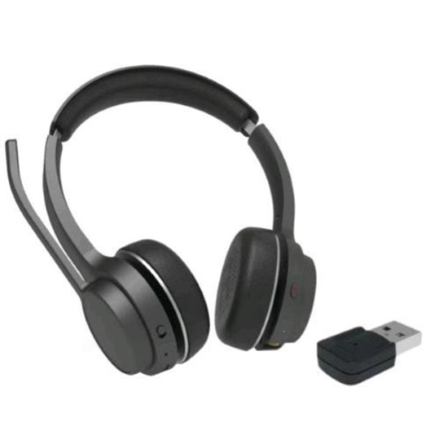Conceptronic polona04ba cuffie con cavo e senza cavo a padiglione musica e chiamate usb tipo-c bluetooth nero