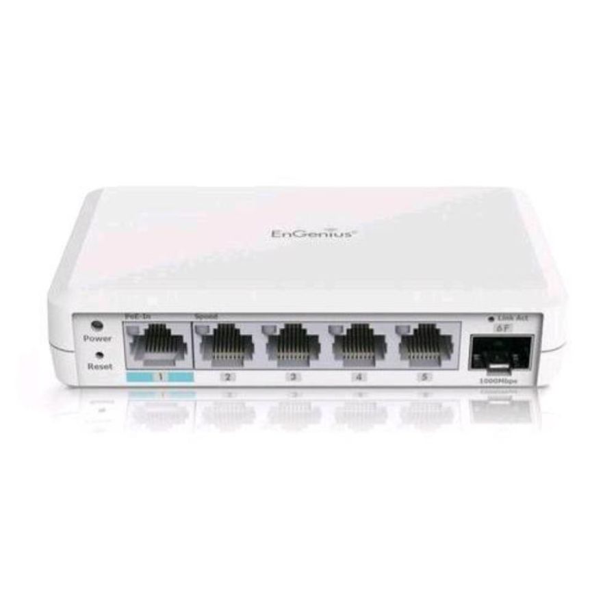 Engenius ext1106 switch di rete gestito l2 5 porte lan rj-45 1 slot sfp supporto poe white