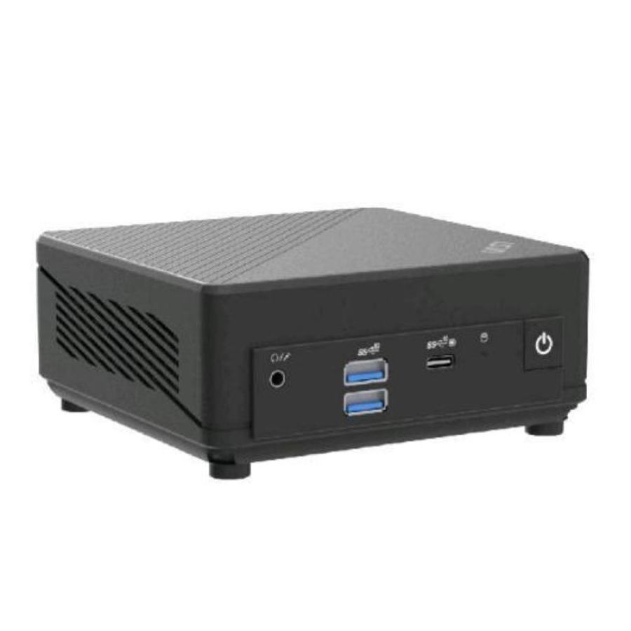 Msi cubi n adl s-067it mini pc intel n100 0.8ghz ram 4gb-ssd 128gb m.2-win 11 prof black (9s6-b0a921-210)