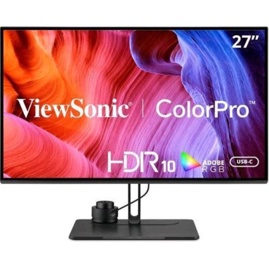 Viewsonic vp series vp2786-4k 27 4k ultra hd ips 3840 x 2160 adobe rgb 16:9 250 cd/mq contrasto 1300:1 60hz flicker free hdr10 usb-a + c displayport nero