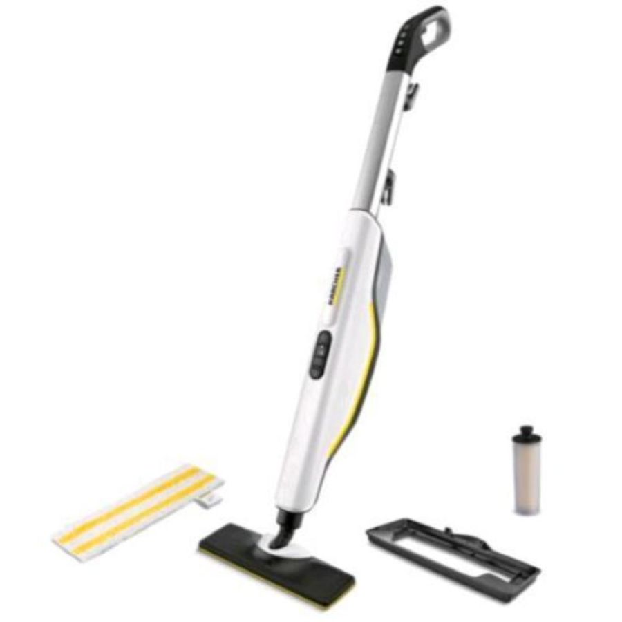 Kaercher sc 3 upright lavapavimenti a vapore 1600w con serbatoio bianco