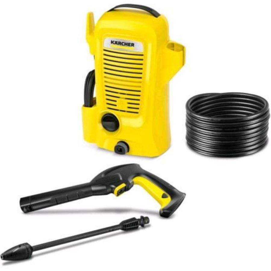 Kaercher k 2 universal edition idropulitrice 1400w 110 bar lunghezza tubo 3 mt con pistola e ugello rotante giallo