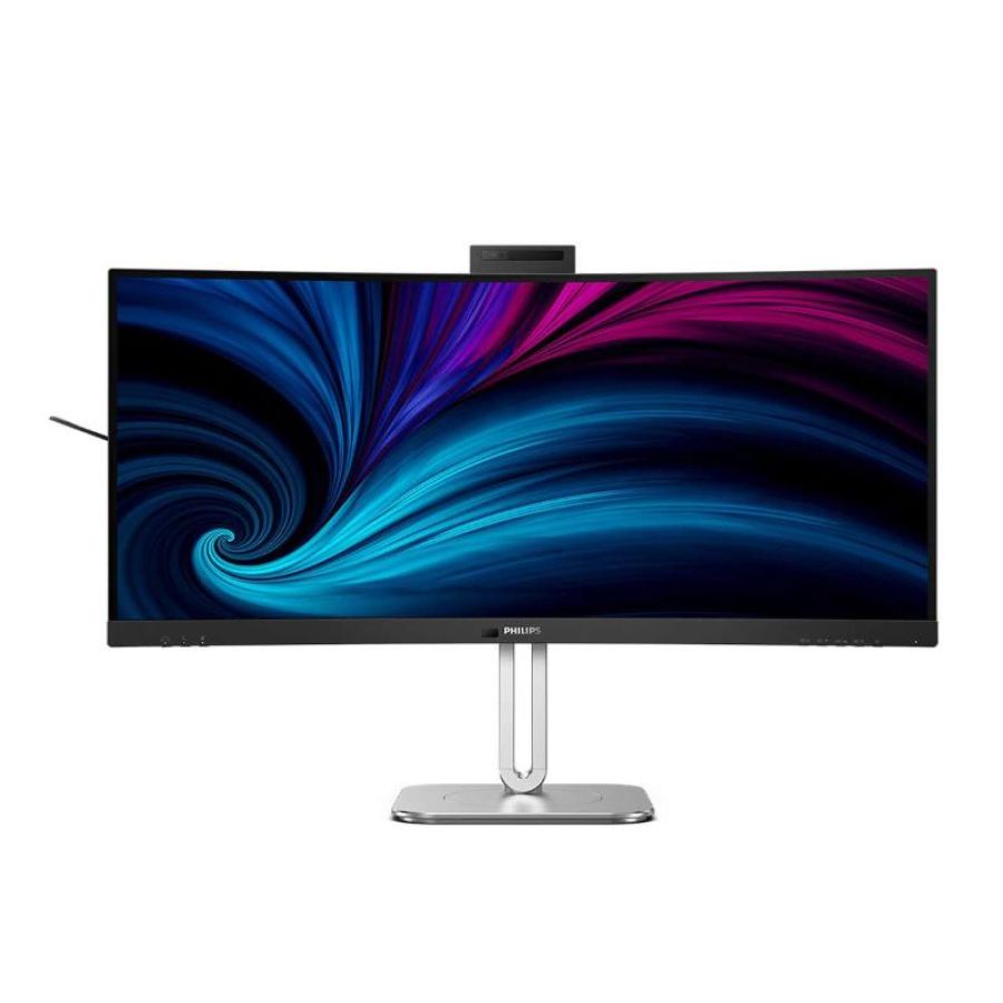 Philips 34b2u6603ch 6000 series monitor a led curvato 34`` 3440 x 1440 wqhd @ 120 hz va 550 cd-mÂ² 4000:1 displayhdr 400 4 ms thunderbolt 4 2xhdmi displayport altoparlanti carbone