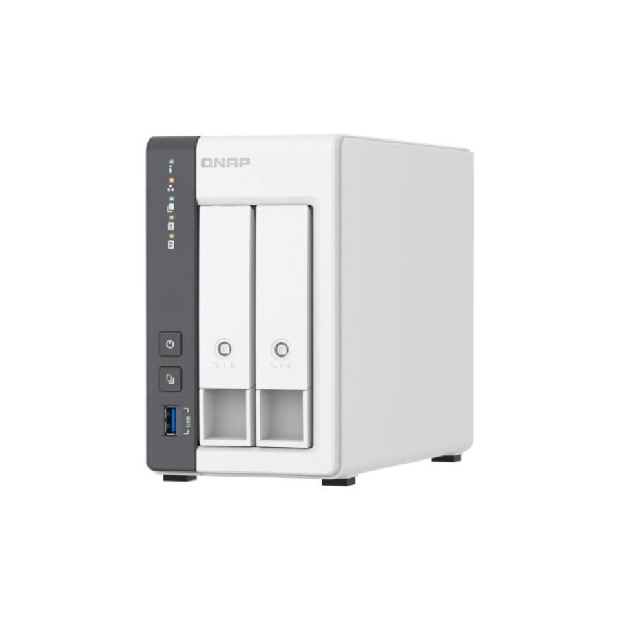 Qnap ts-216g server nas 2 bay 2.5 3.5 sata iii tower cortex-a cortex-a55 4 gb 2.5 gigabit ethernet bianco