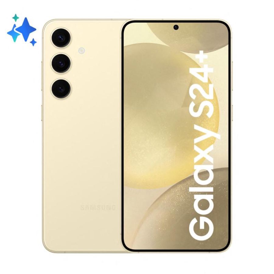 Samsung s926 galaxy s24+ 5g 6.7 qhd+ octa core 256gb ram 12gb 5g ai intelligenza artificiale italia amber yellow