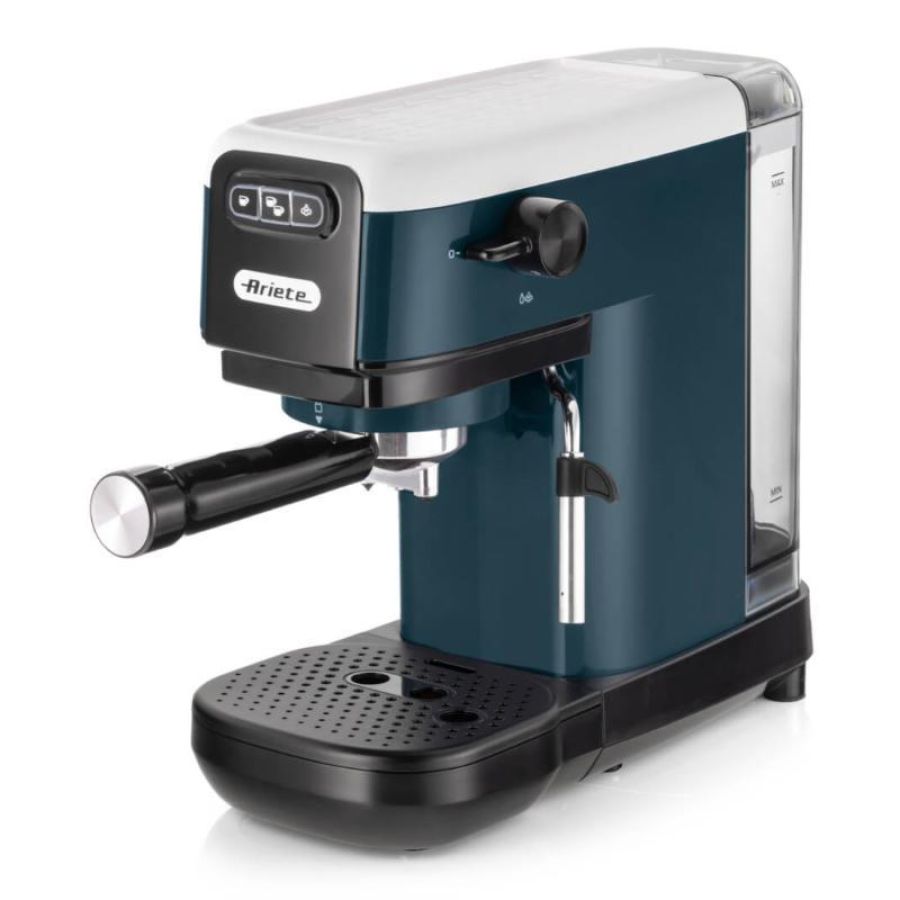 Ariete 1399 macchina per caffe` espresso 1300w polvere e cialde ese 15 bar con cappuccinatore bianco