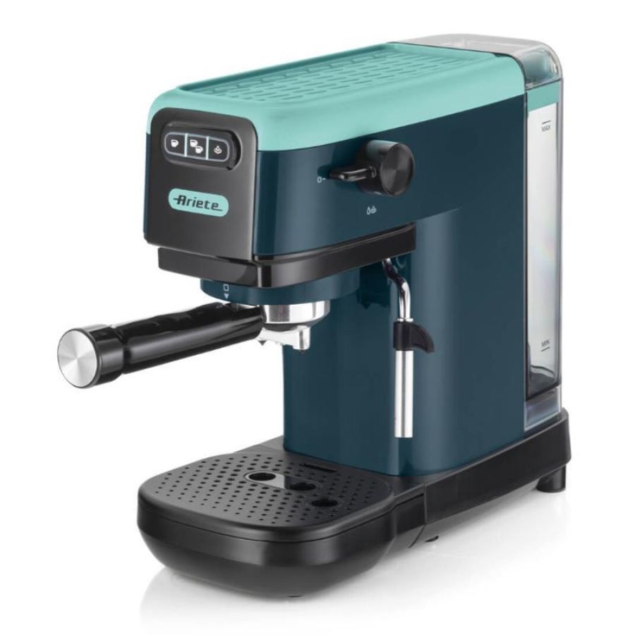 Ariete 1399 macchina per caffe` espresso polvere e cialde ese 1 o 2 tazze cappuccinatore 15 bar- 1300 w 1.1 lt light aquamarine