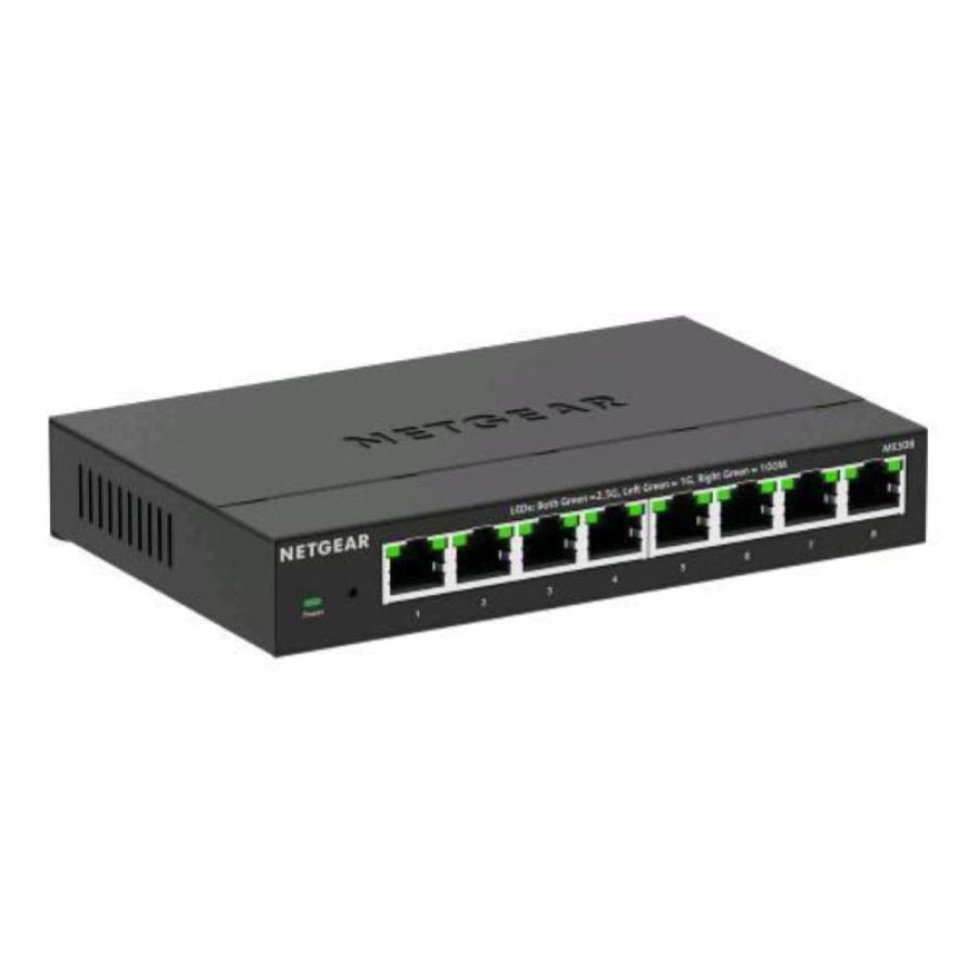 Netgear ms308-100eus switch non gestito multi-gigabit 8 x 100/1000/2.5g desktop nero