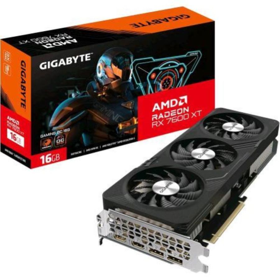 Gigabyte radeon rx 7600 xt gaming oc 16gb gddr6 pcie 4.0 16x - 2 x hdmi 2 x displayport