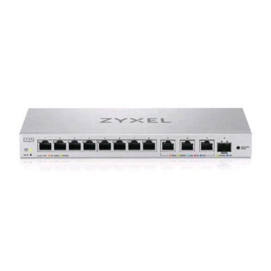 Zyxel xgs1250-12-zz0102f switch gestito 12 porte - 8 porte gigabit 3 porte 10mgbe 1 porta sfp+ 10gbe